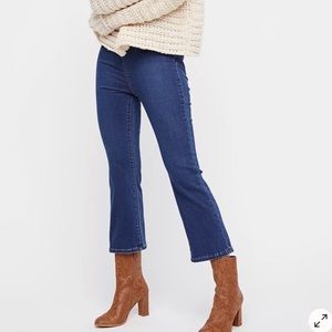 Free People Cropped Jeans (Black)